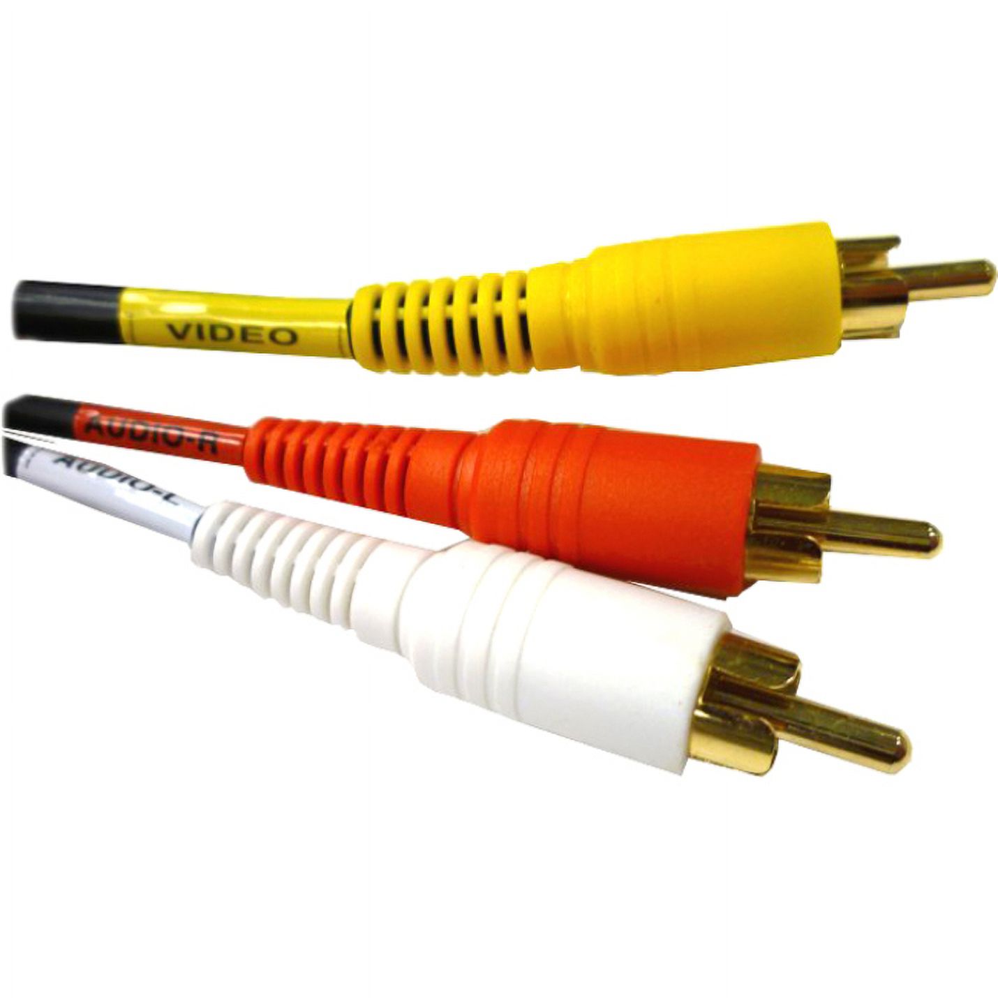 Professional Cable Composite Stereo Left & Right + Video 3 RCA, red