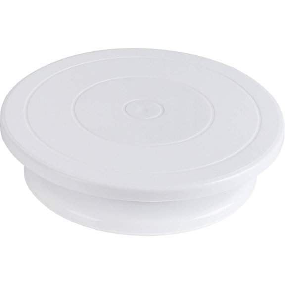 Decorating Essential, Cake Decorating Supply With Ergonomics Design, Rotating Cake Turntable, Smooth Rotation, Heavy-Duty Abs Plastic Non-Slip Bottom (1PCS)