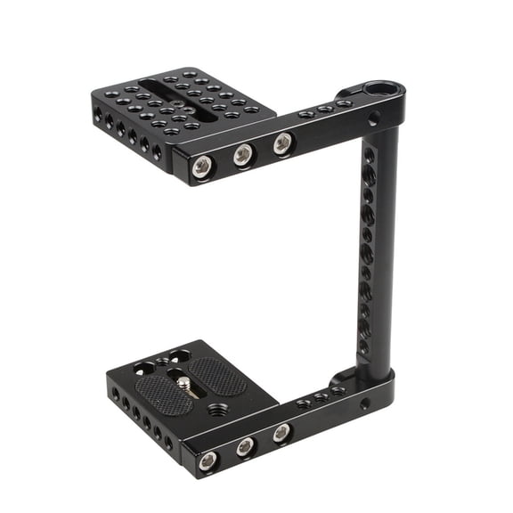 Professional Camera Cage Aluminum Camera Cage with Top Handle Tripod Mount Adapter for DSLR Cameras Accessories