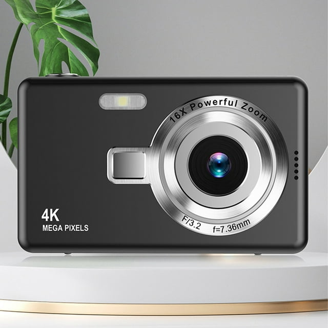 Professional Camera,Digital Camera 1080P Hd Photography Supports Up To 48Mp Electronic Stabilization 4X Digital Ccd Student Portable Camera,Black