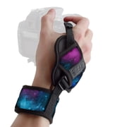 Professional Camera Grip Hand Strap with Galaxy Neoprene Design and Metal Plate by USA Gear