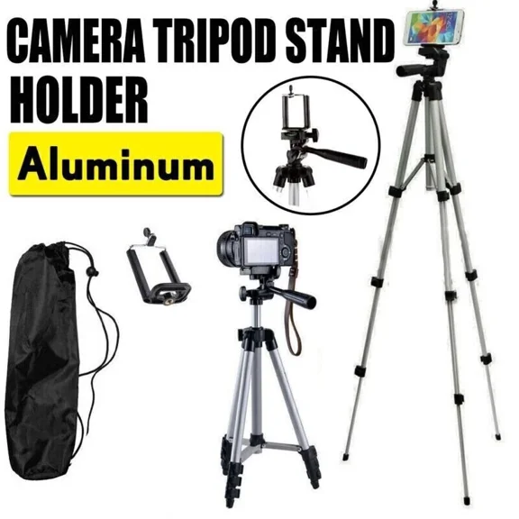 Professional Camera Phone Holder Tripod Stand for Smartphone + Bag