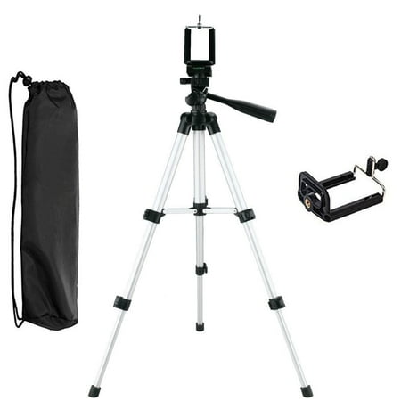 Professional Camera Tripod Stand Holder Mount for iPhone Samsung Cell Phone +Bag