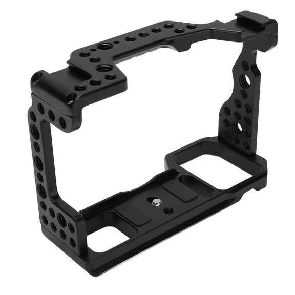 Professional Camera Video Cage Protection Frame Rig for A7M3 A7R3 Mirrorless Stabilizer with 1/4 inch 3/8 inch Threaded Holes Cold Shoe Port / 6.7 x 4.7 x 2.8 in / 17.0 x 12.0 x 7.0 cm