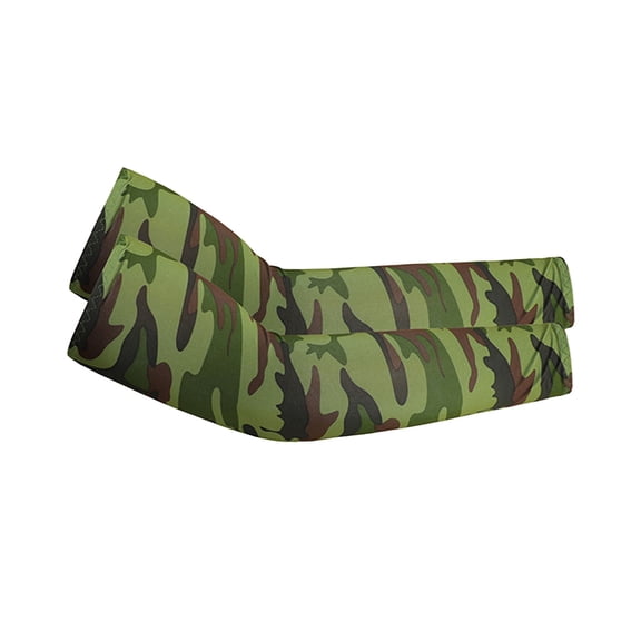 Professional Camo Cooling Arm Sleeves for Men Women UV Protection Quick Dry Straight Arm Guards for Outdoor Sports Cycling Running Fishing Everyday Casual Activewear Accessory Camouflage Matrix Set
