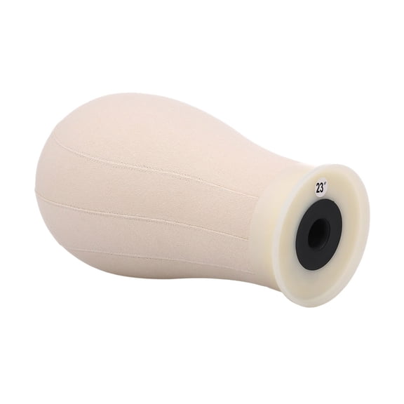 Professional Canvas Block Head 23 Inches / 58.4 cm Mannequin Display Styling Training Head with 6 T-Pins for Styling Making Fixing Wigs Hats Headphones