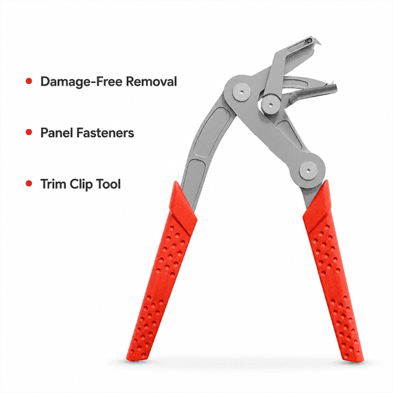 Car Clip Pliers, Heavy Duty Panel Fastener Removal Tool for Automotive Interior Trim, Door Panels and Disassembly Projects