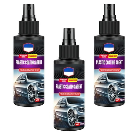 Professional Car Coating Agent 120ml Parts Retreading Agent for Interior Exterior 3pcs