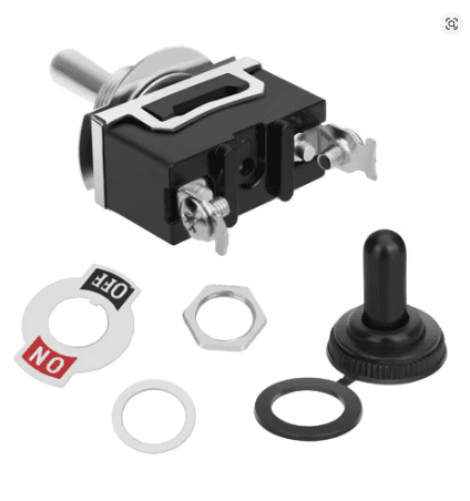 Professional Car Toggle Switch with Waterproof Cap, ON/Off 2 Position ...