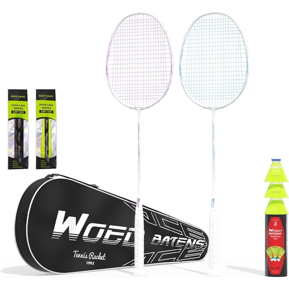 Professional Carbon Fiber Badminton Rackets Badminton Racquet for Backyards Gym