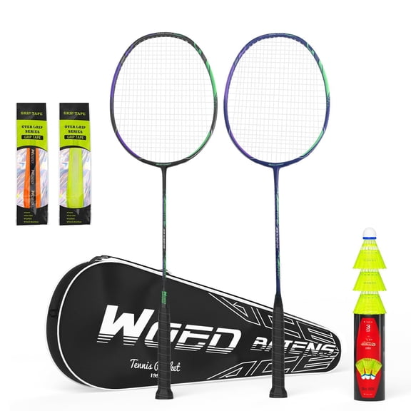Professional Carbon Fiber Badminton Rackets Racquet For Backyards Gym