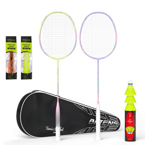 Professional Carbon Fiber Badminton Rackets Racquet For Backyards Gym