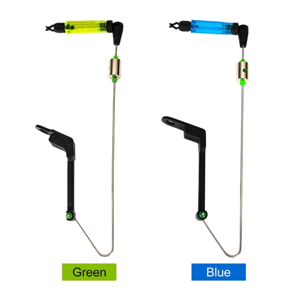 Professional Carp Fishing Swinger Green Bite Alarm Indicator hanger for Outdoor Night Angling - 10.2 x 4.7 x 0.8 in / 26 x 12 x 2 cm