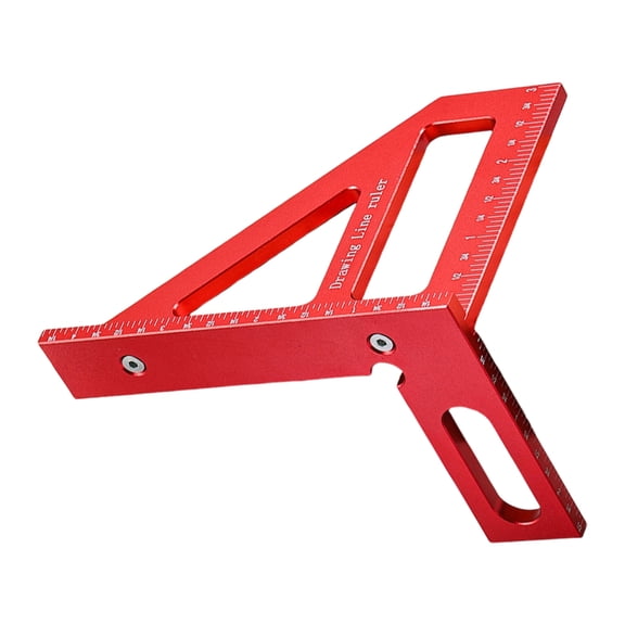 Professional Carpentry Angles Triangular Protractors Measuring Tool for Woodworking and Construction with Aluminum Build