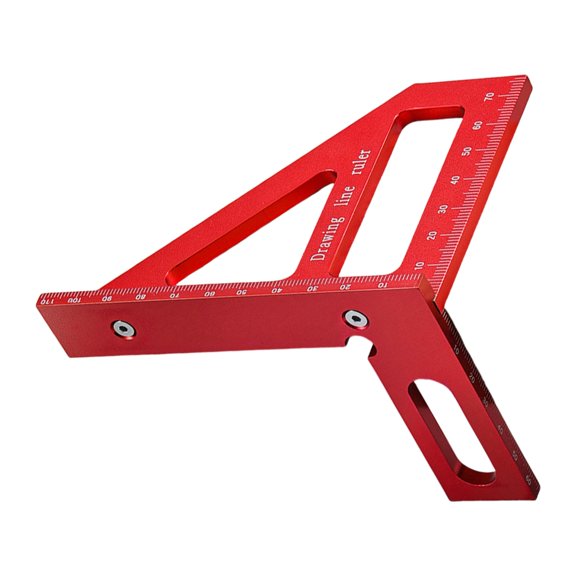 Professional Carpentry Angles Triangular Protractors Measuring Tool for Woodworking and Construction with Aluminum Build