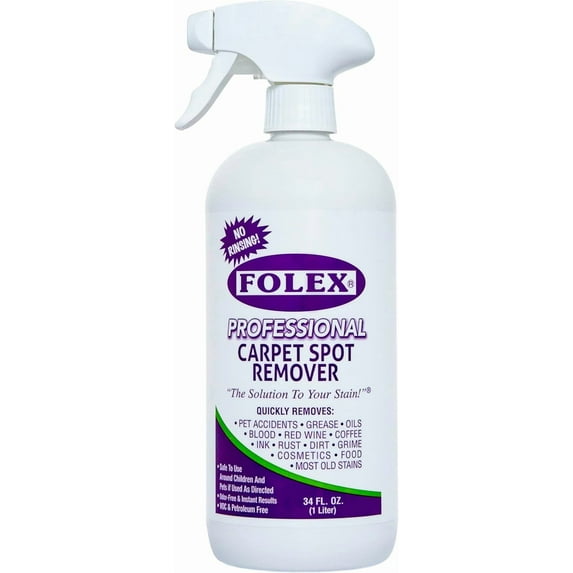 Professional Carpet Cleaner Spray, Spot Cleaner for Carpet and Upholstery, Pet Spot Remover, 34OZ