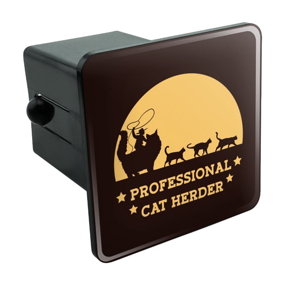 Professional Cat Herder Funny Tow Trailer Hitch Cover Plug Insert