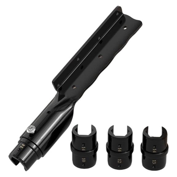 Professional Ceiling Rod Sockets Wrench Set With 5 Interchangeable Heads For Multiple Size Installation And Ergonomic Grip