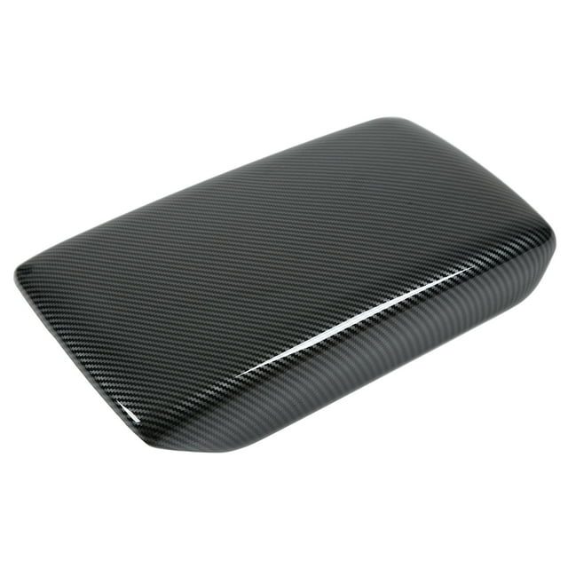 Professional Center Console Armrest Lid Cover Carbon Fiber Style