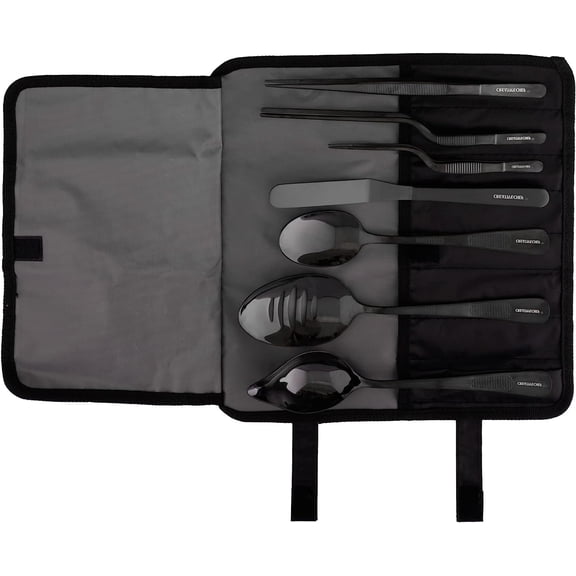 Professional Chef Plating Kit, 7 Piece Culinary Plating Set, Black, Stainless Steel$$Home Decor, Kitchen, & Other