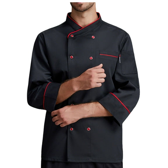 Professional Chef Shirt & Coat for Men & Women – Breathable Kitchen Uniform, Stain-Resistant Cooking Wear with Pockets, Durable Chef Jacket for Restaurant & Food Service