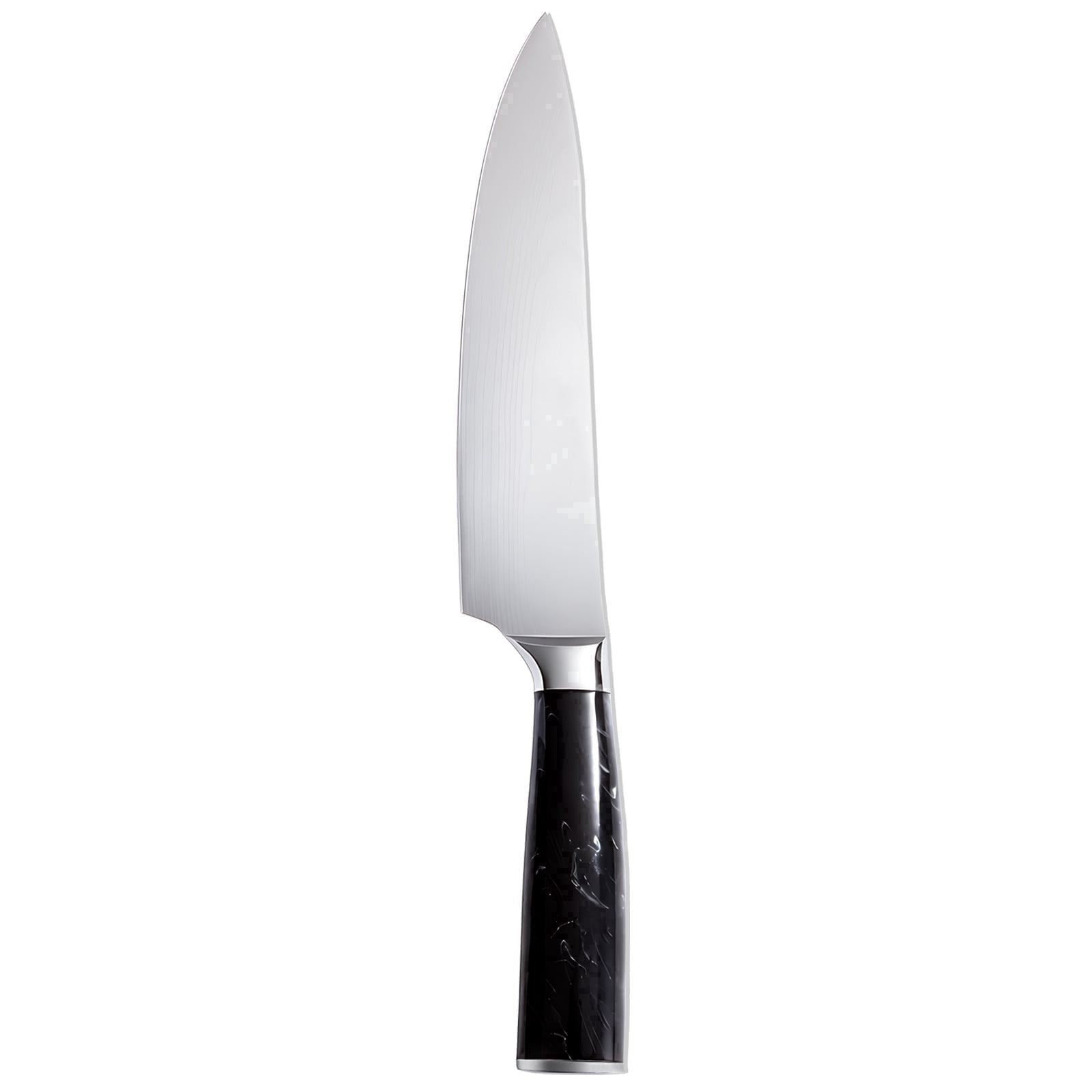 XAirClad 8-Inch Chef's Knife High-Carbon Stainless Steel Ultra Sharp Full Tang Ergonomic Handle Damascus Pattern 1-Pack