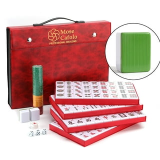 Lixada Chinese Numbered Mahjong Set 144 Tiles Mah-Jong Set Portable Chinese Toy with Box, Other