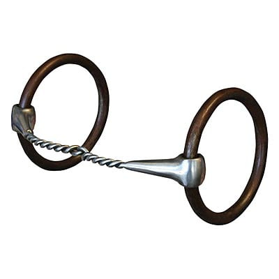 Professional's Choice Equine O-Ring Training Snaffle Bit - 5 1/4" Mouth, 3" Rings, Single Jointed