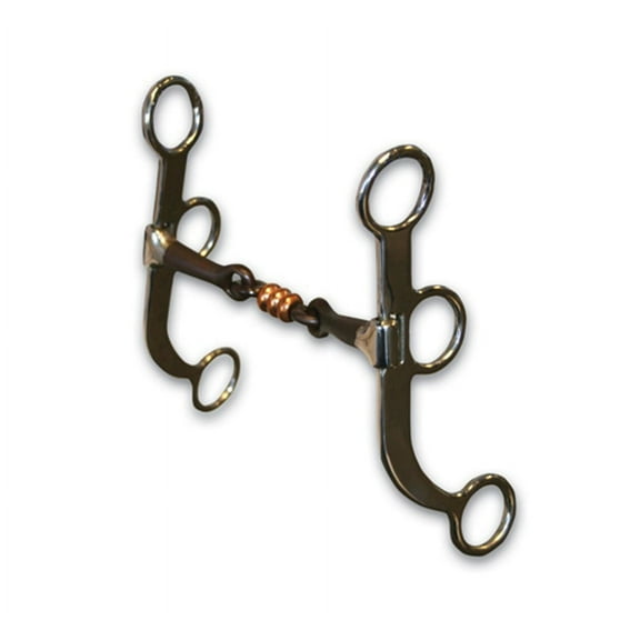 Professional Choice Bob Avila Training Three Piece Copper Roller Horse Mouth Bit