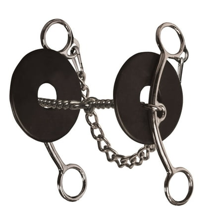 Professional's Choice Brittany Pozzi Collection Three Piece Twisted Wire Snaffle Horse Bit - Sweet Iron