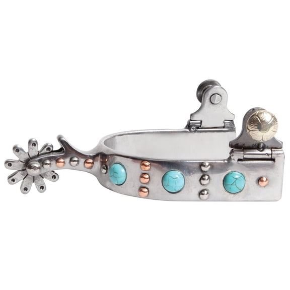 Professional Choice Ladies Youth Horse Riding Dot Spurs Pair 1 3/4 in Shank
