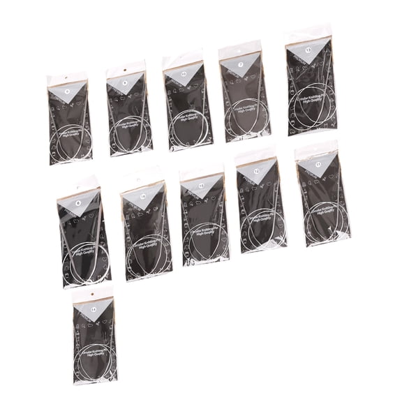 Professional Circular Knitting Needle Set 9 Different Size From 2mm To 6mm For All Skill Levels
