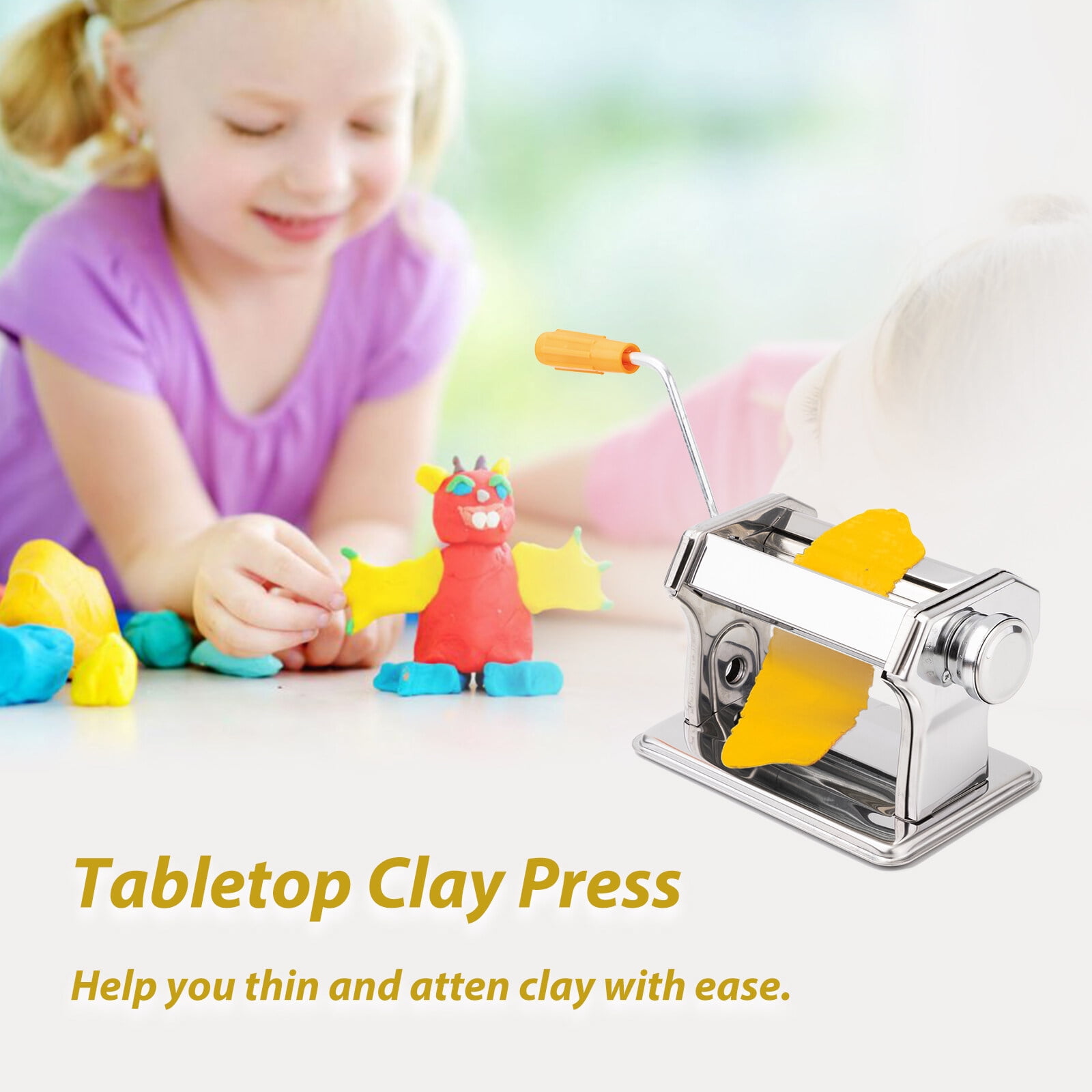 Professional Clay Machine, Clay Press with 6 Thickness Options