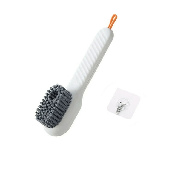 Professional Cleaning Shoe Brush, Multifunctional Long Handle Shoe Brush Cleaner, Hangable Soft Bristle Shoes Cleaning Scrubber