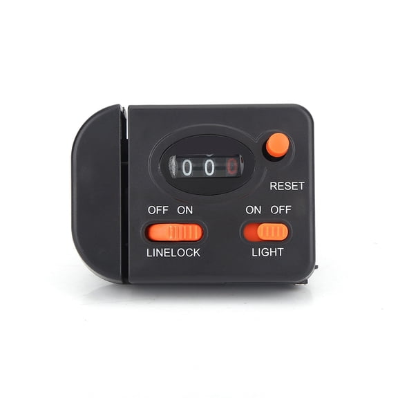Professional Clip-On Fishing Line Counter Backlit Digital Depth Finder Track Meter for Rod 2.6 inches / 6.7 cm