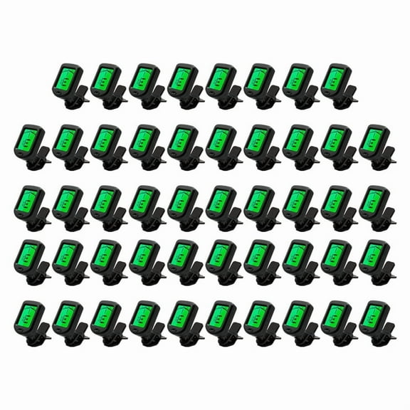 Professional Clip-on Guitar Tuner for Acoustic/Electric Guitar, Ukulele, Violin, Bass, Chromatic Tuning Modes (2 Pack)