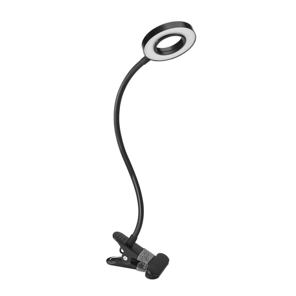 Professional Clip-on LED Desk Lamp for Tattoo Manicure & Makeup - Flexible Eye-Protection Table Lamp with 3 Color Modes & 10 Brightness Levels - 19.7 inches Height