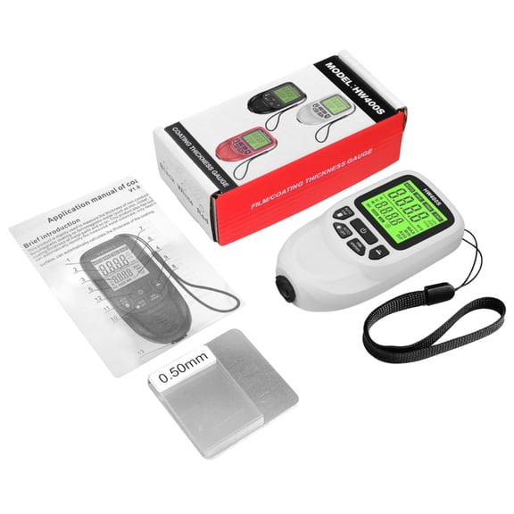 Professional Coating Thickness Gauge 0-2000μm Thickness Gauge with LCD Display Paint Coating Meter Digital Paint Gauge