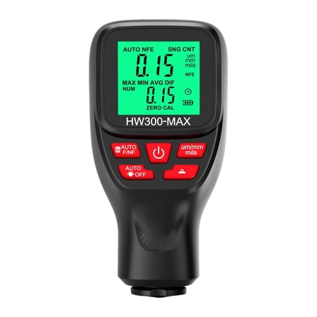 Professional Coation Thickness Gauge Car Coating Measuring Tool for Metal Processing Industry Manufacturing Black