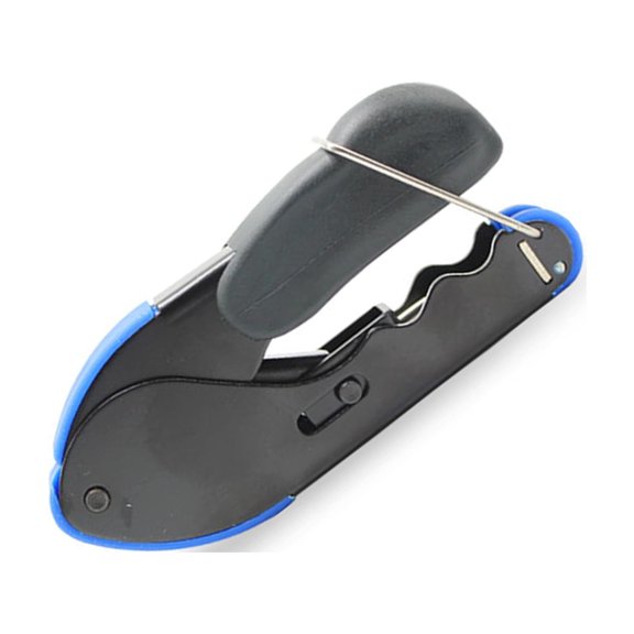 Professional Coaxial Cable Crimper Crimping Tool For RG59 RG6 F Connectors Ergonomic NonSlip Handle Locking Mechanism