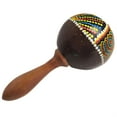 thumbnail image 1 of Professional Coconut Shell Maraca, Portable Maraca, Wooden Sand Hammer Musical Instrument, Handheld Shaker Percussion Instrument, Easy to Play, Colorful Maraca for Parties and Gatherings, 1 of 4