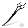 Professional and Comfortable 7inch Curved Pet Grooming Scissors for Right and Left Hand