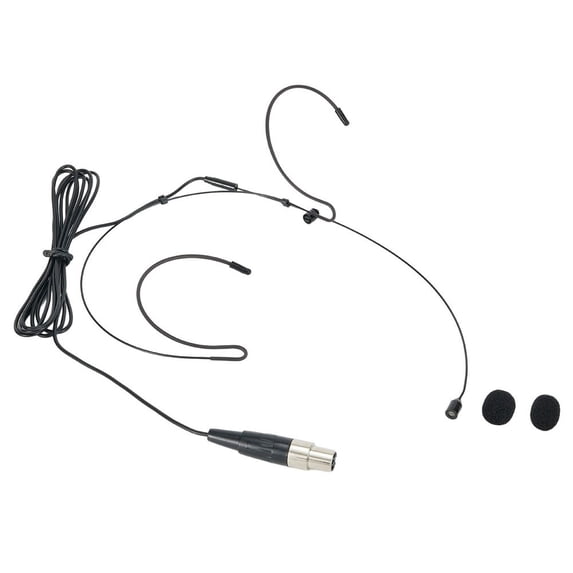 Professional Condenser Headworn Headset Microphone With 4 Pin XLR Connector For Shure 4Pin Wireless Body-Pack Transmitter