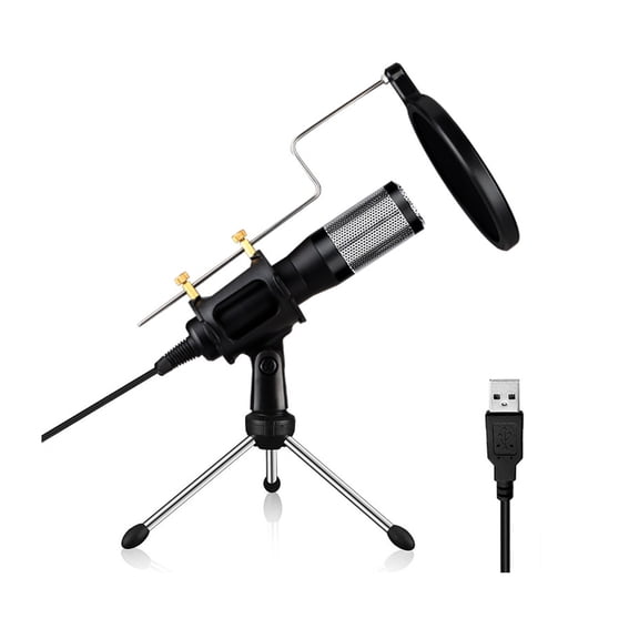 Professional Condenser Microphone Podcast Microphone Active Noise Cancelling Studio Professional USB Mic Streaming