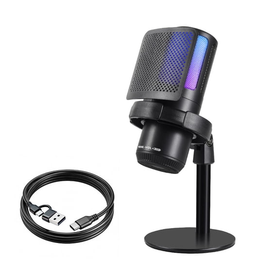Professional Condenser Microphone USB Dynamic Microphone With Filter Gaming Mic For Studio Singing Podcasts Live