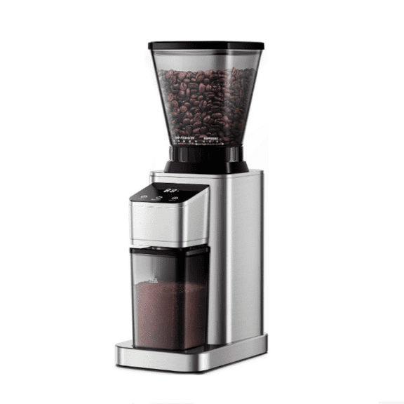 Professional Conical Burr Coffee Grinder, Coffee Bean Grinder with 48 Grind Settings for Espresso, Drip & French Press, Upgraded Anti-Static Technology, Precision Timer, Stainless Steel