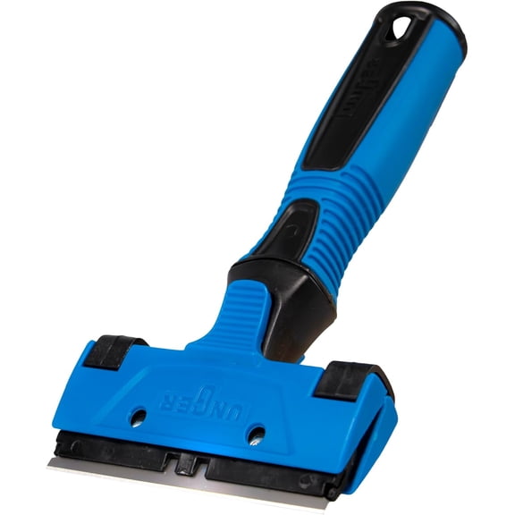 Professional Connect and Clean 4" All-Purpose Scraper, Window, Glass, and Floor Scraping Tool Supplies, Adhesive Removal, Gum, Stickers, Paint Removal, Dual-Sided Blade