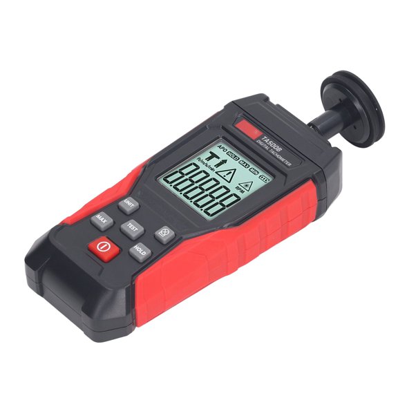 Professional Contact Digital Tachometer with 4 Heads - Realtime RPM Speed Counter Meter (50mm-500mm / 1.97-19.69 inches)