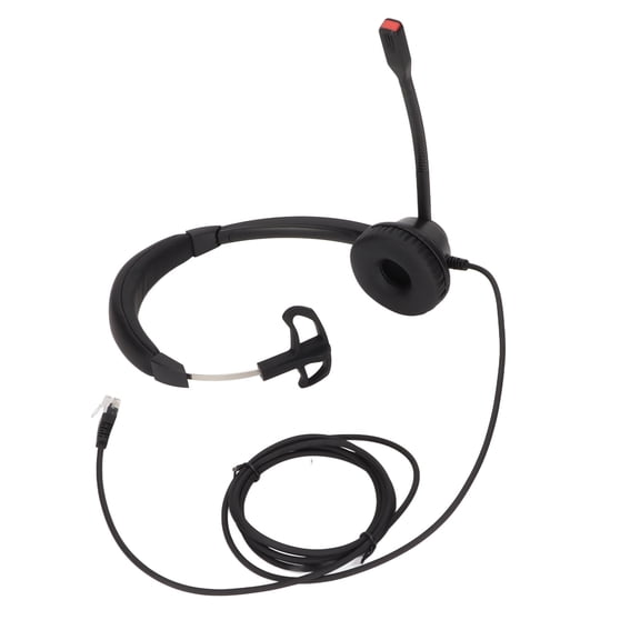 Professional Corded Telephone Headset with Noise Cancelling Microphone, RJ9 Business Office Headphone for Landline Phones