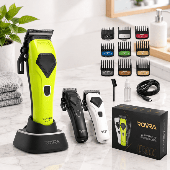 Professional Cordless Hair Clippers for Men, Barber Fade Trimmer with Salon-Grade Power